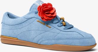 Michael Kors Nolan Embellished Suede Sneaker