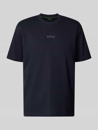 HUGO BOSS T-Shirt aus reiner Baumwolle in Dunkelblau, Gr&ouml;&szlig;e XXXL