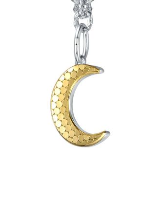 Rachel Glauber Silver Cz Chain Necklace