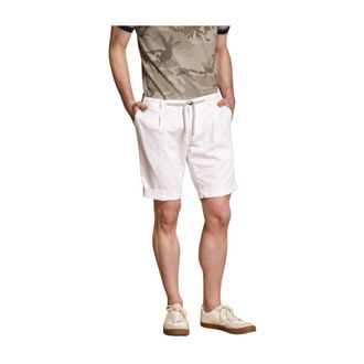 Mason's Casual Shorts, male, White, 2XL, Slim Fit White Chino Jogger Shorts