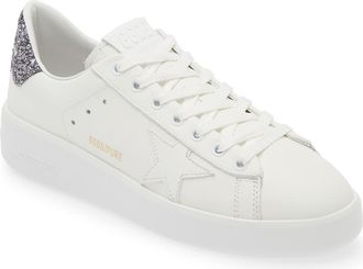 Golden Goose Purestar Low Top Sneaker in White/anthracite at Nordstrom, Size 41