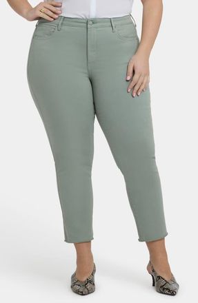 NYDJ Sheri Ankle Fray Hem Slim Jeans in Mistletoe at Nordstrom, Size 16W