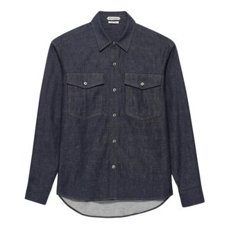 J.W.Anderson Oversized Denim Shirt - Heren - Spijkeroverhemden - Blauw - S - Denim - Overhemden