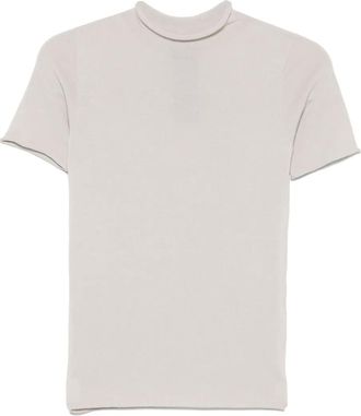 Giorgio Armani T-shirt in maglia fine - Grigio