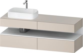 Duravit Duravit - Qatego Consola Mueble Bajo Lavabo, 2 Cajones, 2 Cajones
