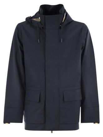 K-Way Erhal Tech Wool Blend Hooded Jacket