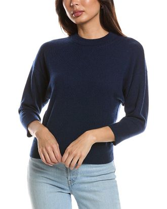 Fort&eacute; Cashmere Crop Cashmere Sweatshirt