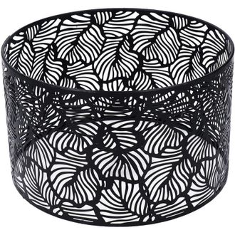 OEM Pantalla Moderna Negra De 25 Cm - Altura 16 Cm - Hierro Para Bombillas E14 Y E27 - Luz Difusa Sin Deslumbramiento -crezuo