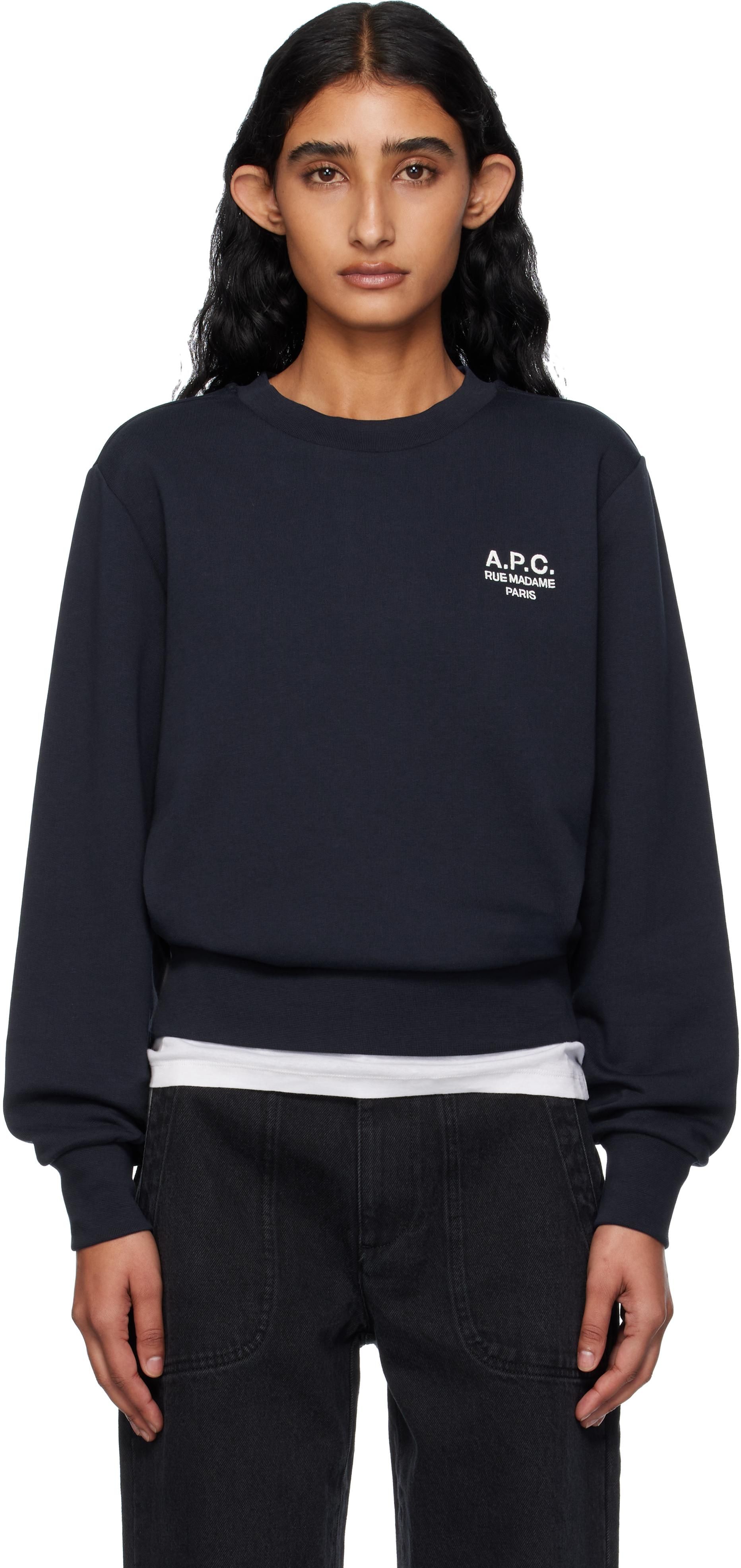その他 Valentin Sweat - A.P.C. - Cotton - Blue A.P.C. Sweatshirts, male, Blue, Size: XS Blue Cotton