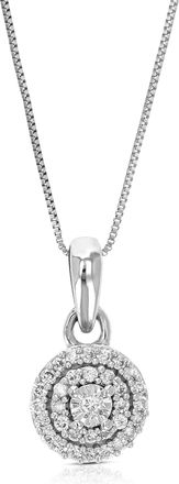 Vir Jewels 1/16 cttw Lab Grown Diamond Composite Pendant Necklace in Sterling Silver with Chain For Women