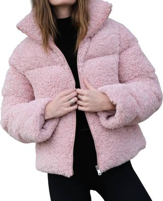 Jocelyn Missy Down Puffer Jacket In Pink