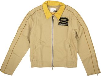 Rhude Tan Brown Cotton Twill Blouson Jacket