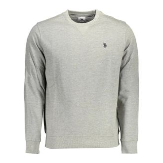 U.S.Polo Association U.S. Polo Assn., Sweatshirts, male, Gray, Size: 2XL Sweatshirt Without Zip