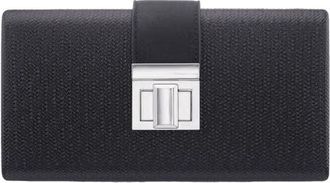 Nina Presly Faux Leather Clutch in Black at Nordstrom