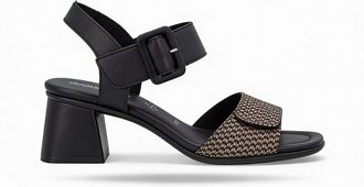 Remonte D1k51 Womens Ankle Strap Sandals Black Leather - Size UK 6.5