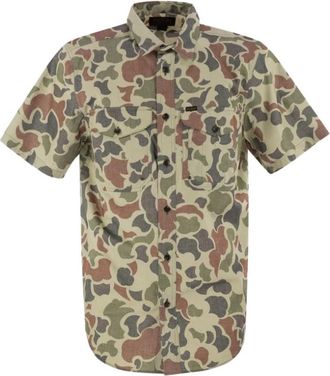 Filson Heren, Overhemden, Groen, Maat: XS Katoen