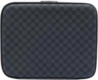 Louis Vuitton Pre-owned Bags, female, Black, Size: ONE SIZE Pre-owned Damier Laptop Sleeve