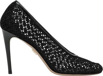 Ferragamo High Detailed Pump - Dames - Pumps - Zwart - 39 EU - Leer - Schoenen