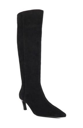 Dune London Siana Pointed Toe Knee High Boot in Black at Nordstrom Rack, Size 36