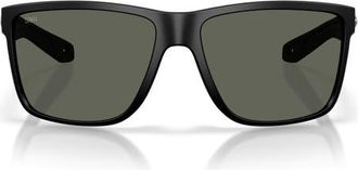Costa Broadbill II XL 58mm Sunglasses in Matte Black /Gray at Nordstrom