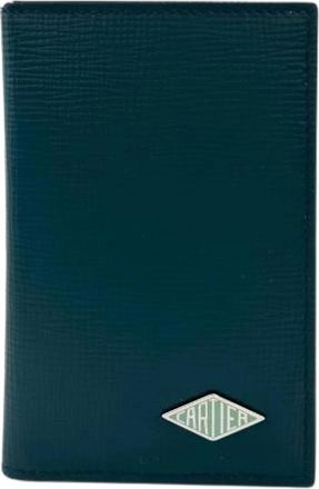 Cartier Pre-owned Card Case Leather Cardholder - Heren - Vintage Accessoires - Groen - ONE Size - Leer - Vintage