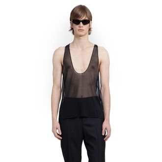 Saint Laurent Silk Muslin Tank Top