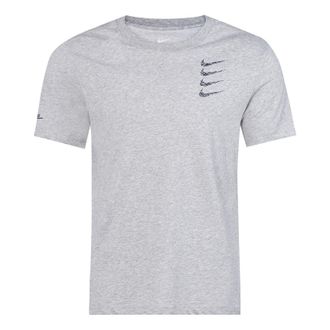 Nike Mens Nike Dri-FIT 4 Round Neck Short Sleeve Gray T-Shirt CT6465-063