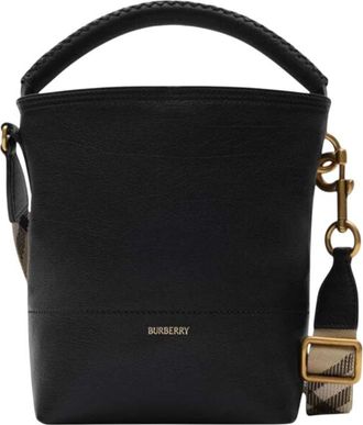 Burberry Black B Clip Mini Bucket Bag