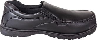 US Brass Mens Black Slip On Shoe