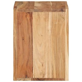 Berkfield Home Stool 40x30x40 cm Solid Wood Acacia in Brown | Size: 40 x 30 x 40 cm