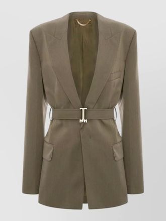 Victoria Beckham belted tailored blazer