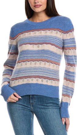 Isla Kerri Lace Stitch Wool & Cashmere-Blend Sweater