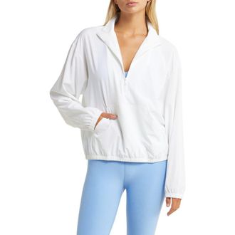 Beyond Yoga In Stride Half Zip Pullover in True White at Nordstrom Rack, Size Large