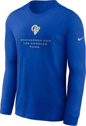 Nike Los Angeles Rams Team Issue Nike Mens Dri-FIT NFL Long-Sleeve T-Shirt in Blue | 02EW4EV9X-ZSZ