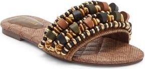 Steve Madden Marika Slide Sandal in Brown Raffia at Nordstrom Rack, Size 7.5