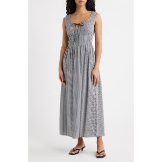 Rails Jordie Gingham Sleeveless Maxi Dress in Black Gingham at Nordstrom, Size Xx-Large