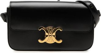Celine Pre-owned Celine Shiny Calfskin Triomphe Claude Shoulder Bag Ladies A26ACZI00TJHQAYW