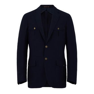 Moorer Blazers, male, Blue, Size: S Blazer