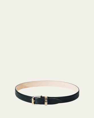 D&eacute;hanche Alegra Mixed Metal Leather Belt