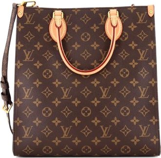 Louis Vuitton Sac Plat NM Bag Monogram Canvas PM shoulder bag - Marrone