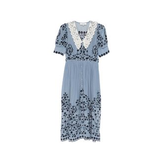 Sea New York Frances Floral-print Midi Dress