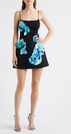 Acler Parrfold Floral Sleeveless Minidress in Iris Intensity at Nordstrom Rack, Size 10