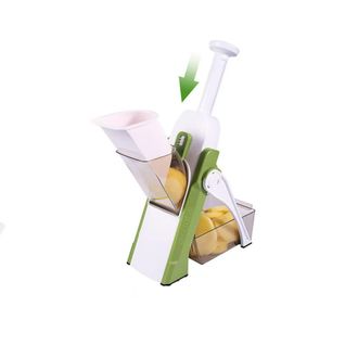 OEM Cortador De Verduras Manual Multifuncional Safety Kitchen Mandoline, Con Cuchilla De Acero Inoxidable, Para Cubos, Patatas Fritas, Zanahorias Y Verdur