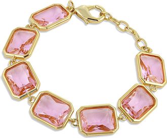 Savvy Cie Jewels Bold CZ Flex Link Bracelet in Yellow at Nordstrom Rack