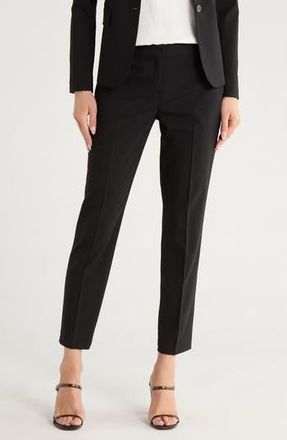 Theory Trestra Wool Taper Leg Pants in Black at Nordstrom Rack, Size 0