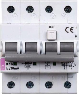 OEM Interruptor Diferencial 4p 16a B 0.03a Tipo Ac Kzs-4m 002174004
