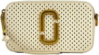 Marc Jacobs Snapshot Perforated Crossbody Bag - Dames - Tassen - Geel - Maat: ONE Size Leer