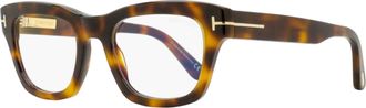 Tom Ford Unisex Blue Block Signature Eyeglasses TF6036-B 053 Blonde Havana 52mm