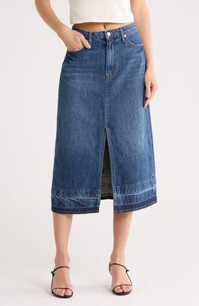 SIMKHAI Della Released Hem Denim Midi Skirt in Coronado at Nordstrom Rack, Size 27