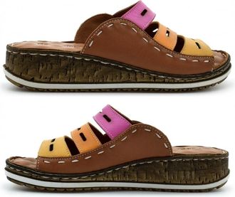 Generic Womens Leather Sandals Ladies Summer Sandals Size 6 Womens Slip On Sandal Size 3 Real Leather Sandal Ladies Mule Mule Mules Wedge Heels Wedge Heel Sli